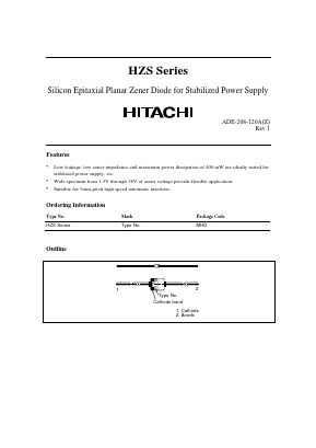 HZS1C3 Datasheet PDF Hitachi -> Renesas Electronics