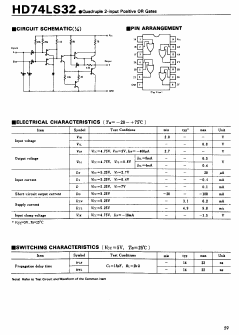 HD74LS32P Datasheet PDF Hitachi -> Renesas Electronics
