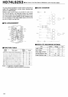 HD74LS253 Datasheet PDF Hitachi -> Renesas Electronics