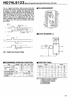 HD74LS123 Datasheet PDF Hitachi -> Renesas Electronics