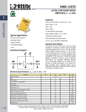 HMC-C072 Datasheet PDF Hittite Microwave
