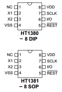 HT1380 Datasheet PDF Holtek Semiconductor