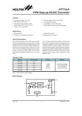 HT7733A Datasheet PDF Holtek Semiconductor