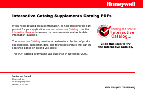 2NT91-8 Datasheet PDF Honeywell International