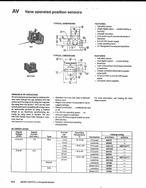 1AV2A Datasheet PDF Honeywell International