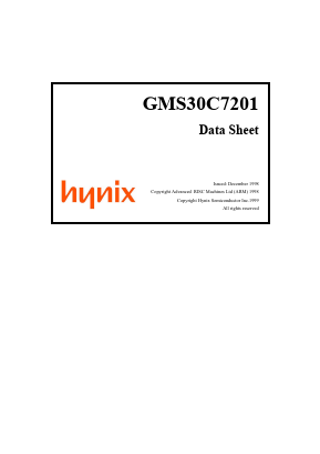 GMS30C7201 Datasheet PDF Hynix Semiconductor