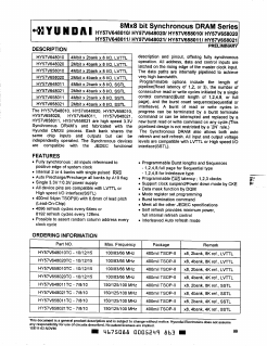 HY57V648020TC-15 Datasheet PDF Hynix Semiconductor
