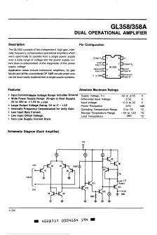 GL358 Datasheet PDF Hynix Semiconductor