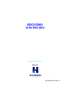 GDC21D601 Datasheet PDF Hyundai Micro Electronics