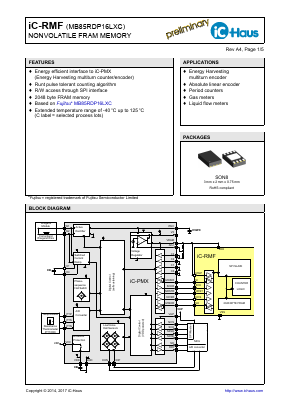 IC-RMF Datasheet PDF IC-Haus GmbH