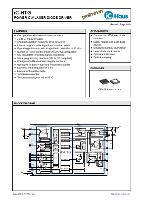 IC-HTGEVALHTG1D Datasheet PDF IC-Haus GmbH
