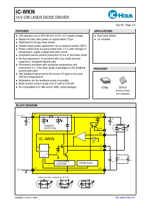 IC-WKN Datasheet PDF IC-Haus GmbH