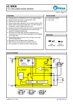IC-WKNSO8-TP Datasheet PDF IC-Haus GmbH