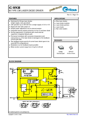 IC-WKMDFN10 Datasheet PDF IC-Haus GmbH