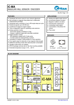 IC-MA Datasheet PDF IC-Haus GmbH