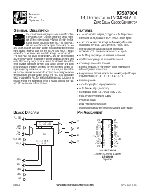 ICS87004 Datasheet PDF Integrated Circuit Systems