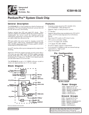 ICS9148-32 Datasheet PDF Integrated Circuit Systems