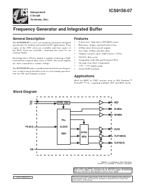 AV9158-07M Datasheet PDF Integrated Circuit Systems