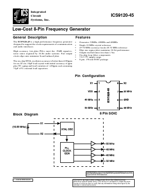 ICS9120-45 Datasheet PDF Integrated Device Technology