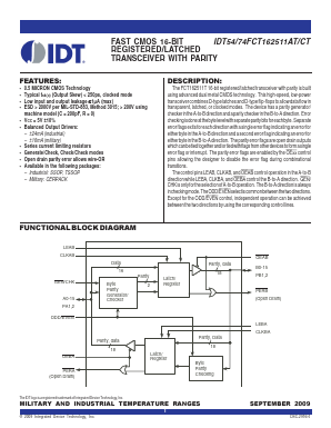 IDT54FCT162511CTEB Datasheet PDF Integrated Device Technology