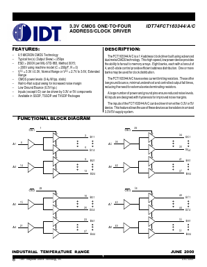 IDT74FCT163344APA Datasheet PDF Integrated Device Technology