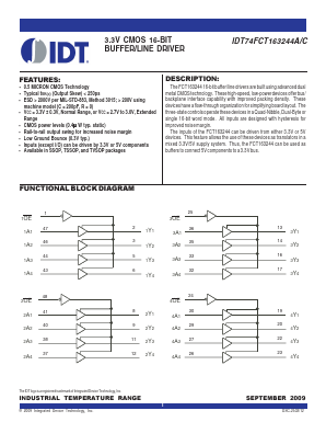 IDT74FCT163244APAG Datasheet PDF Integrated Device Technology