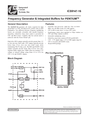 ICS9147-16 Datasheet PDF Integrated Device Technology