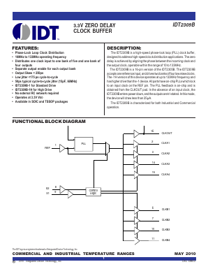 IDT2309B-1PGGI Datasheet PDF Integrated Device Technology