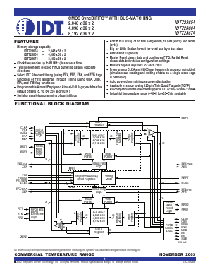 IDT723674L12PF Datasheet PDF Integrated Device Technology