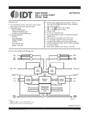 IDT7007L Datasheet PDF Integrated Device Technology