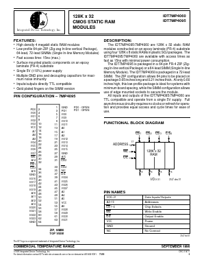 7MP4060 Datasheet PDF Integrated Device Technology