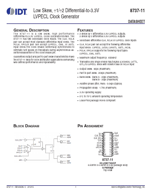 8737-11 Datasheet PDF Integrated Device Technology