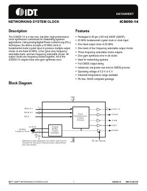 650R-14ILF Datasheet PDF Integrated Device Technology