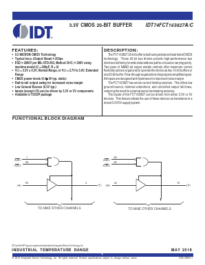 74FCT163827APAG Datasheet PDF Integrated Device Technology