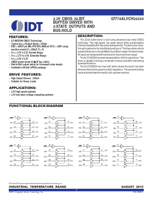 IDT74ALVCH32244BFG Datasheet PDF Integrated Device Technology
