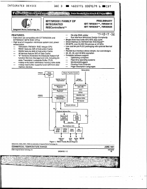 IDT79R3052E-33JM Datasheet PDF Integrated Device Technology