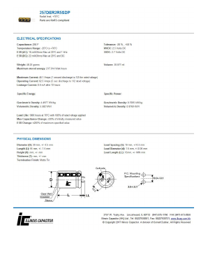 257DER2R5SDP_ Datasheet PDF Illinois Capacitor, Inc.