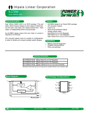 ILC7262CS-33/30 Datasheet PDF Impala Linear Corporation