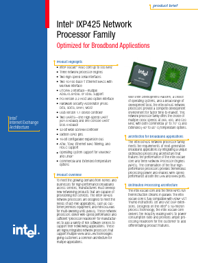 FWIXP425AC Datasheet PDF Intel