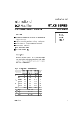 113MT80KBS90 Datasheet PDF International Rectifier
