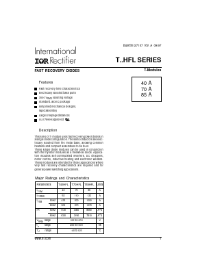 T70HFL Datasheet PDF International Rectifier