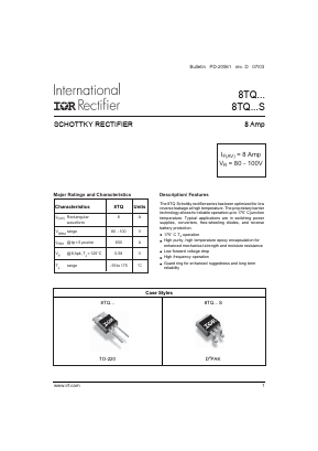 8TQ100S Datasheet PDF International Rectifier