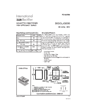 30SCLJQ030 Datasheet PDF International Rectifier