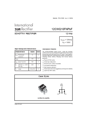 12CWQ10FNPBF Datasheet PDF International Rectifier
