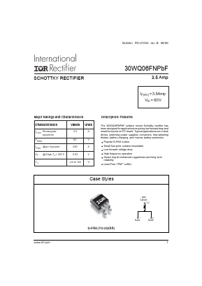 30WQ06FNPBF Datasheet PDF International Rectifier