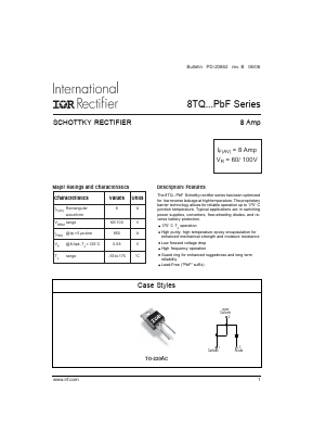 8TQ080PBF Datasheet PDF International Rectifier