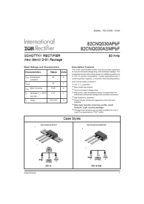 82CNQ030APBF Datasheet PDF International Rectifier