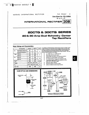 20CTQ030 Datasheet PDF International Rectifier