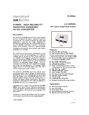 LS2805D Datasheet PDF International Rectifier