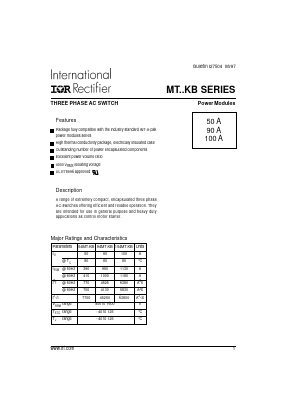 94MT100KBS90 Datasheet PDF International Rectifier